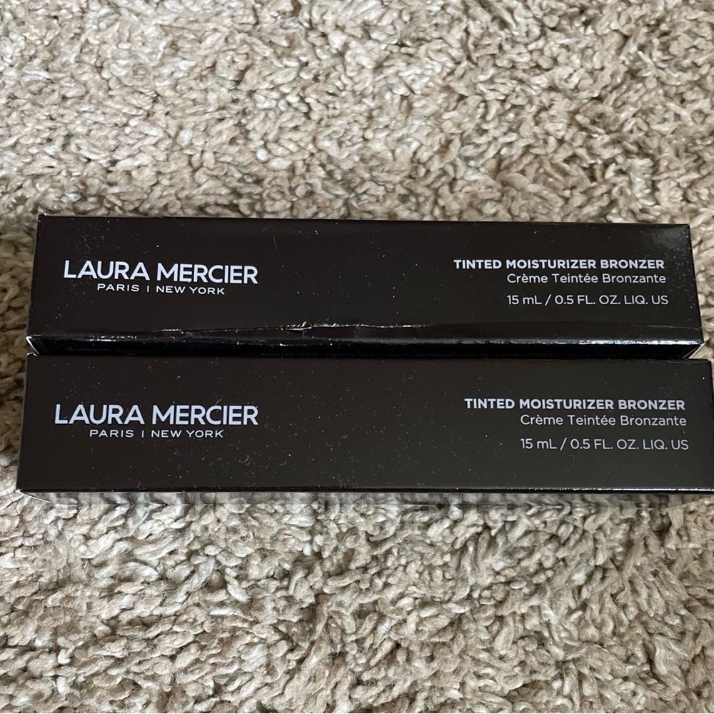 Laura Mercier Tinted Moisturizer Bronzer Set Of 2 15 ml/0.5fl.oz 03 Sunbeam NEW